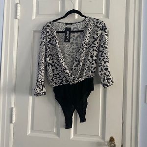 Leopard Print Going Out Top From boohoo